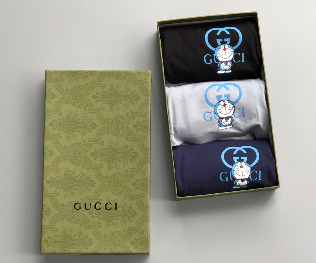 Gucci Boxed Grey Blue Wordmark Bands Boxer Briefs, image 2