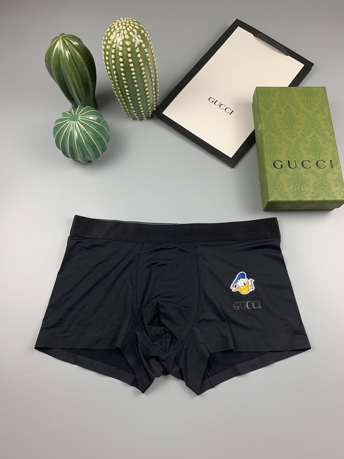 Gucci Black Small Gold Bee Boxer Briefs, image 1