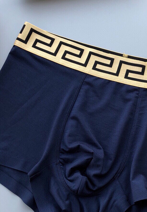 Versace Blue Teal Pink Small Flower Boxer Briefs, image 6