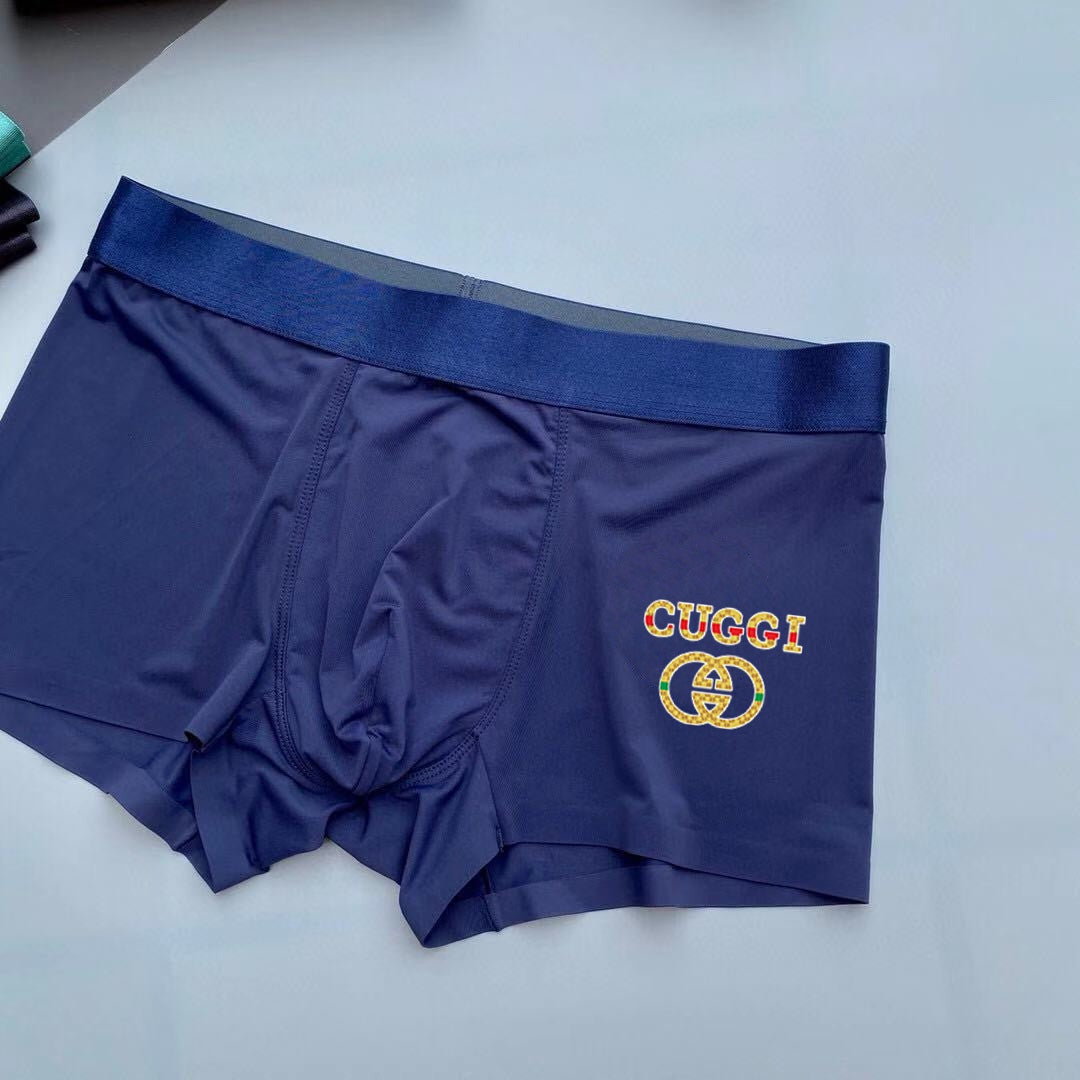 Gucci Teal Blue Gold Wordmarks Boxer Briefs, image 6