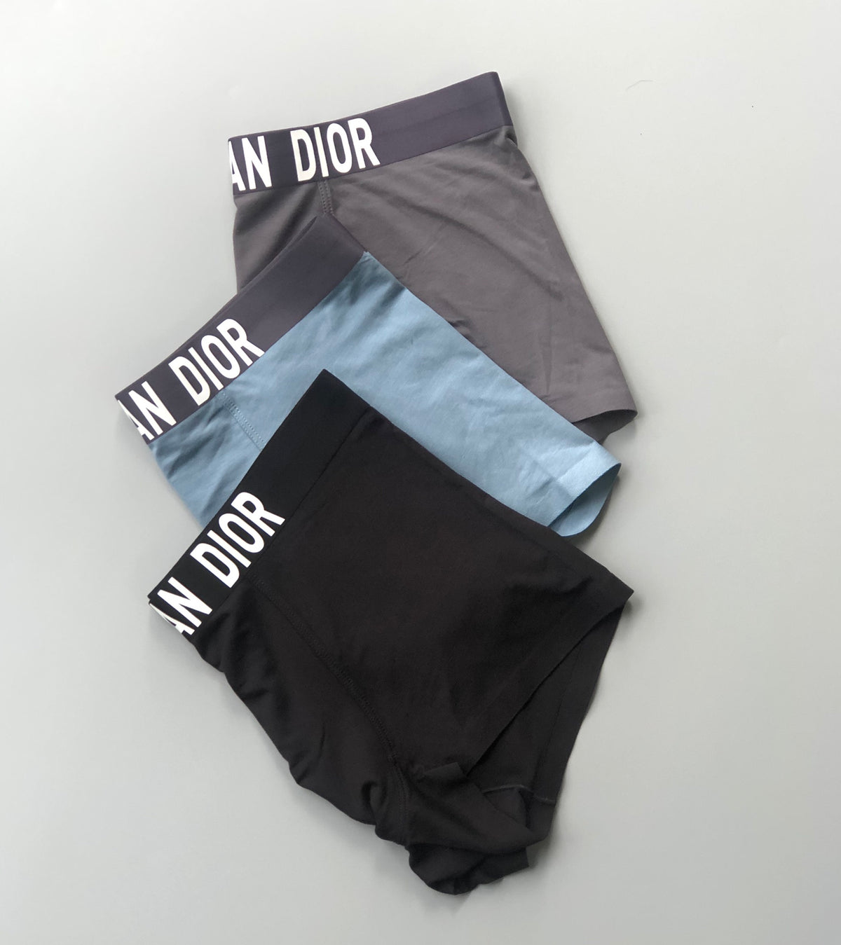 Dior Boxed Bold White Wordmark Bands Boxer Briefs, image 3