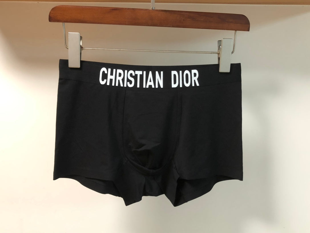 Dior Boxed Bold White Wordmark Bands Boxer Briefs, image 8