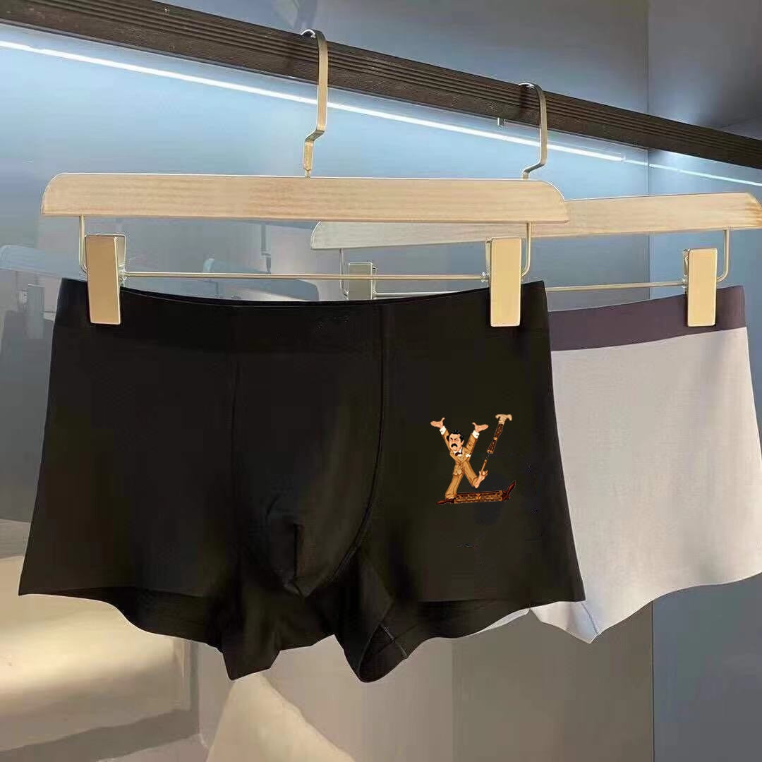 Louis Vuitton Cream Navy Black Gold Monogram Boxer Briefs, image 3