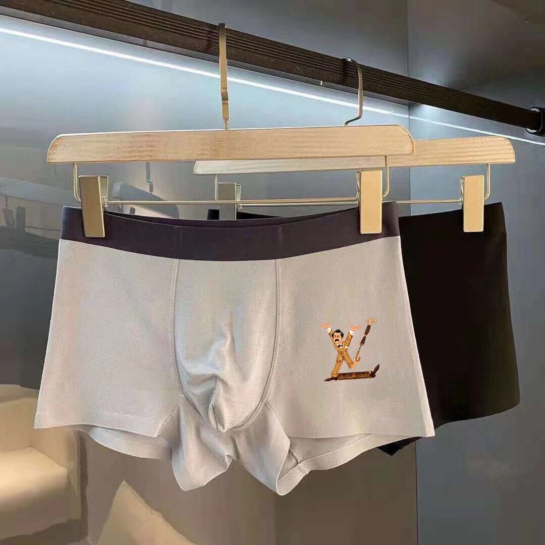 Louis Vuitton Cream Navy Black Gold Monogram Boxer Briefs, image 2
