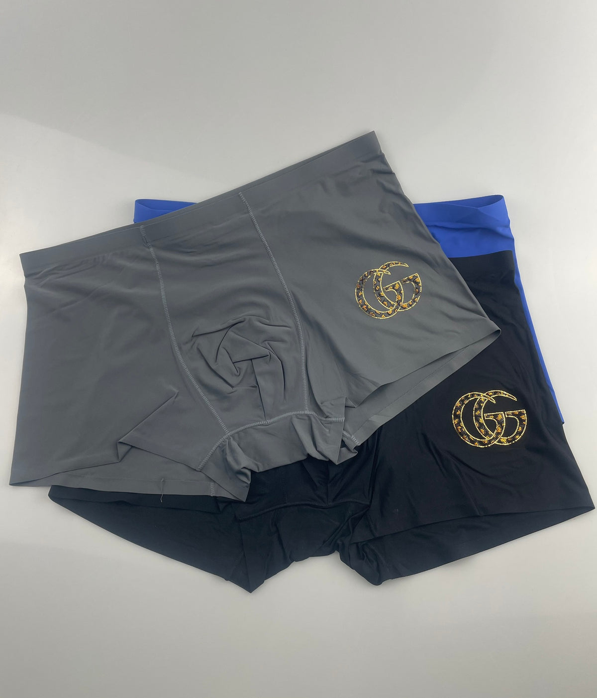 Gucci Boxed Blue Gold Double Letters Boxer Briefs, image 5
