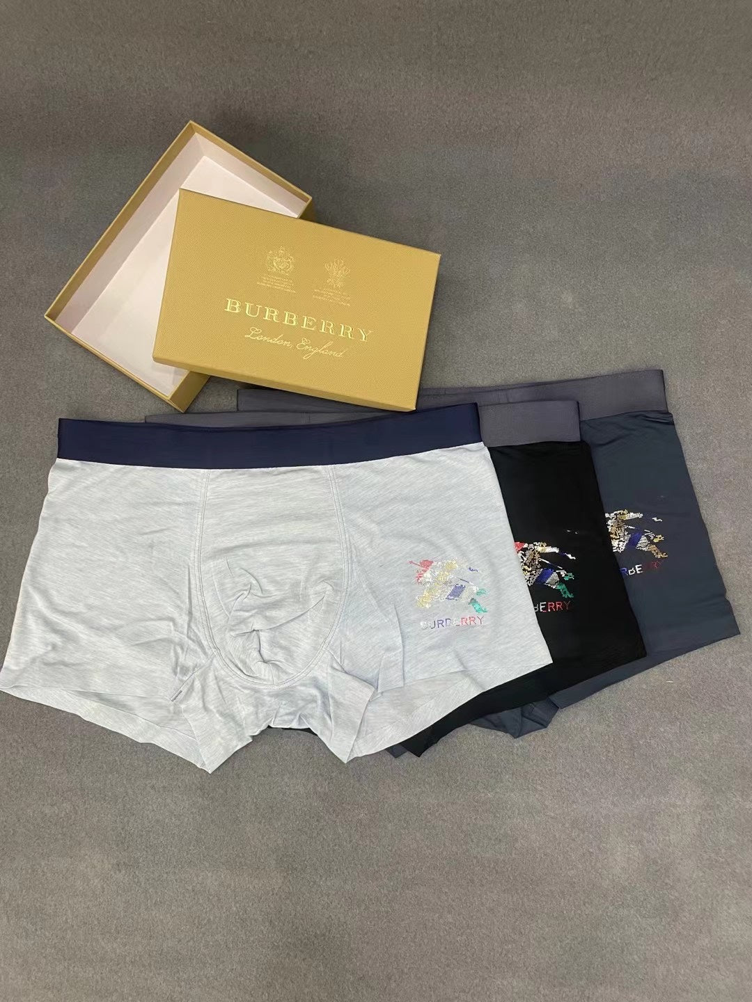 Burberry Boxed Dark Pastel Cartoon Panels Boxer Briefs, image 2
