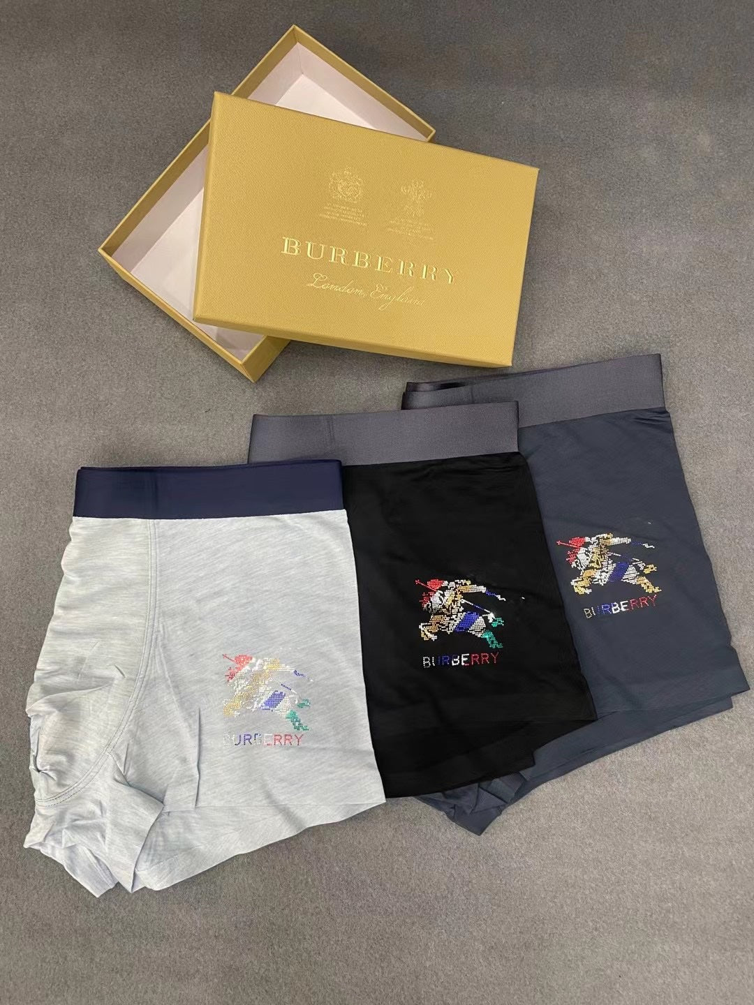 Burberry Boxed Dark Pastel Cartoon Panels Boxer Briefs, image 4
