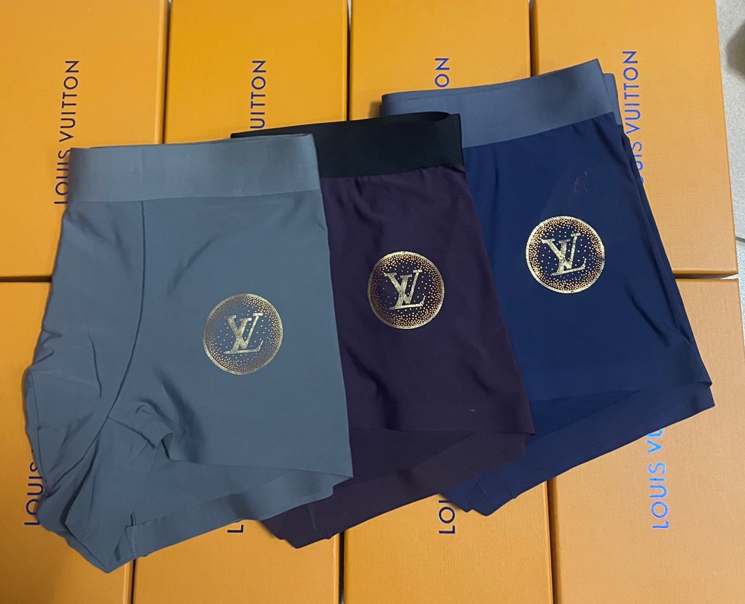 Louis Vuitton Boxed Blue Large Circle Monograms Boxer Briefs, image 6