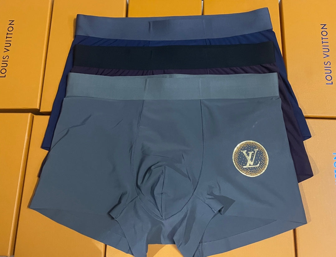 Louis Vuitton Boxed Blue Large Circle Monograms Boxer Briefs, image 4
