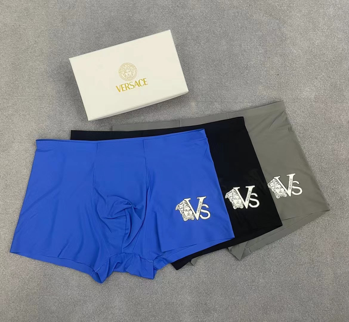 Versace Boxed Bold VS Monograms Boxer Briefs, image 2
