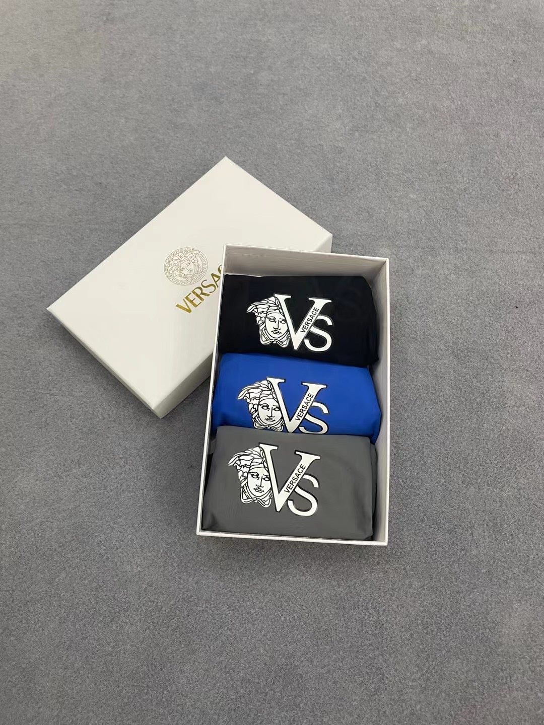 Versace Boxed Bold VS Monograms Boxer Briefs, image 1