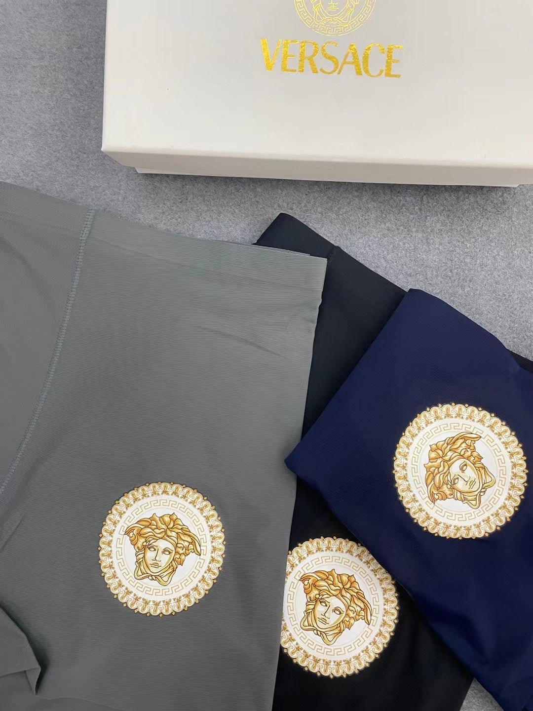 Versace Boxed Large Gold Round Faces Boxer Briefs, image 3