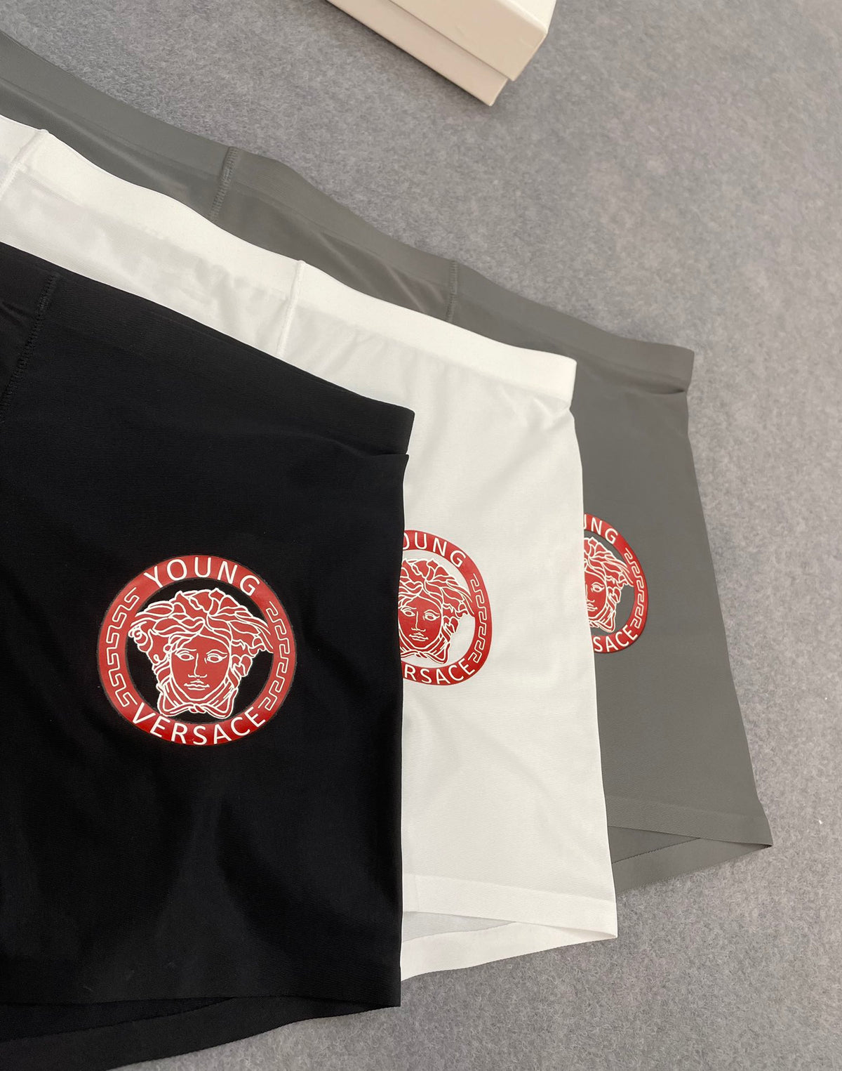 Versace Boxed Red White Black Face Motifs Boxer Briefs, image 6