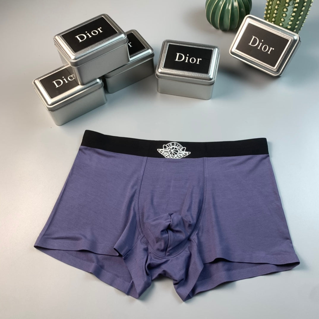 Dior Black Fine Waist Round Motif Boxer Briefs, image 2