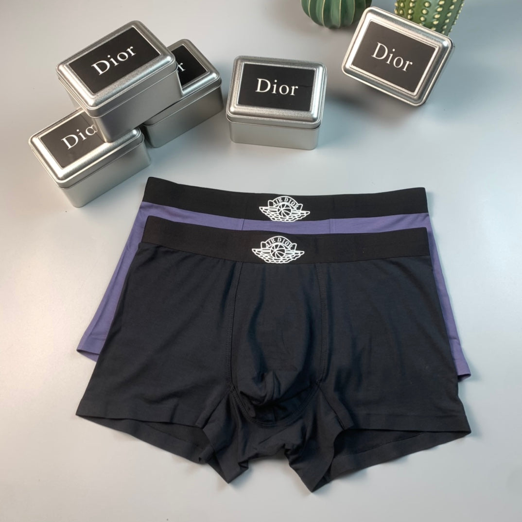 Dior Black Fine Waist Round Motif Boxer Briefs, image 3