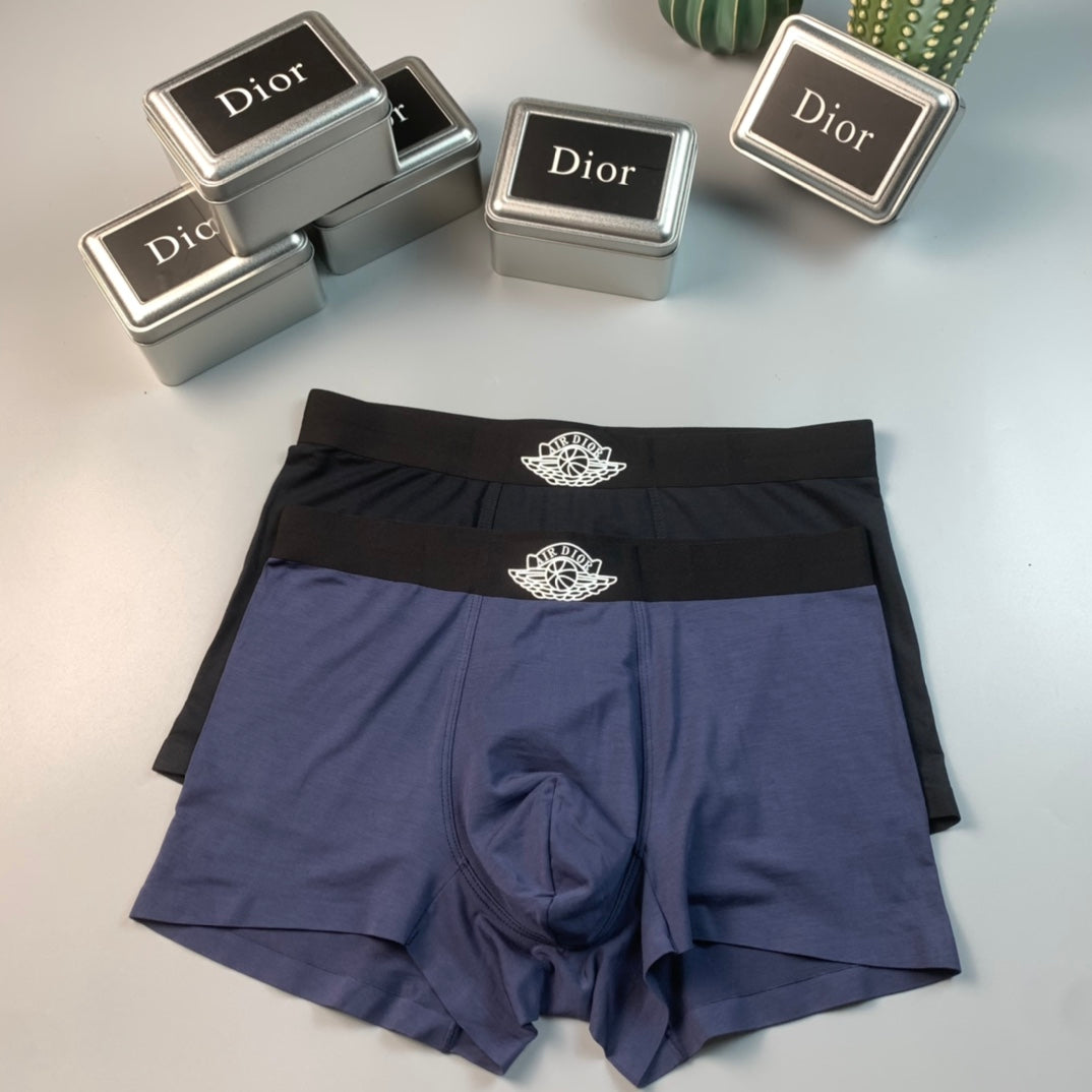 Dior Black Fine Waist Round Motif Boxer Briefs, image 6