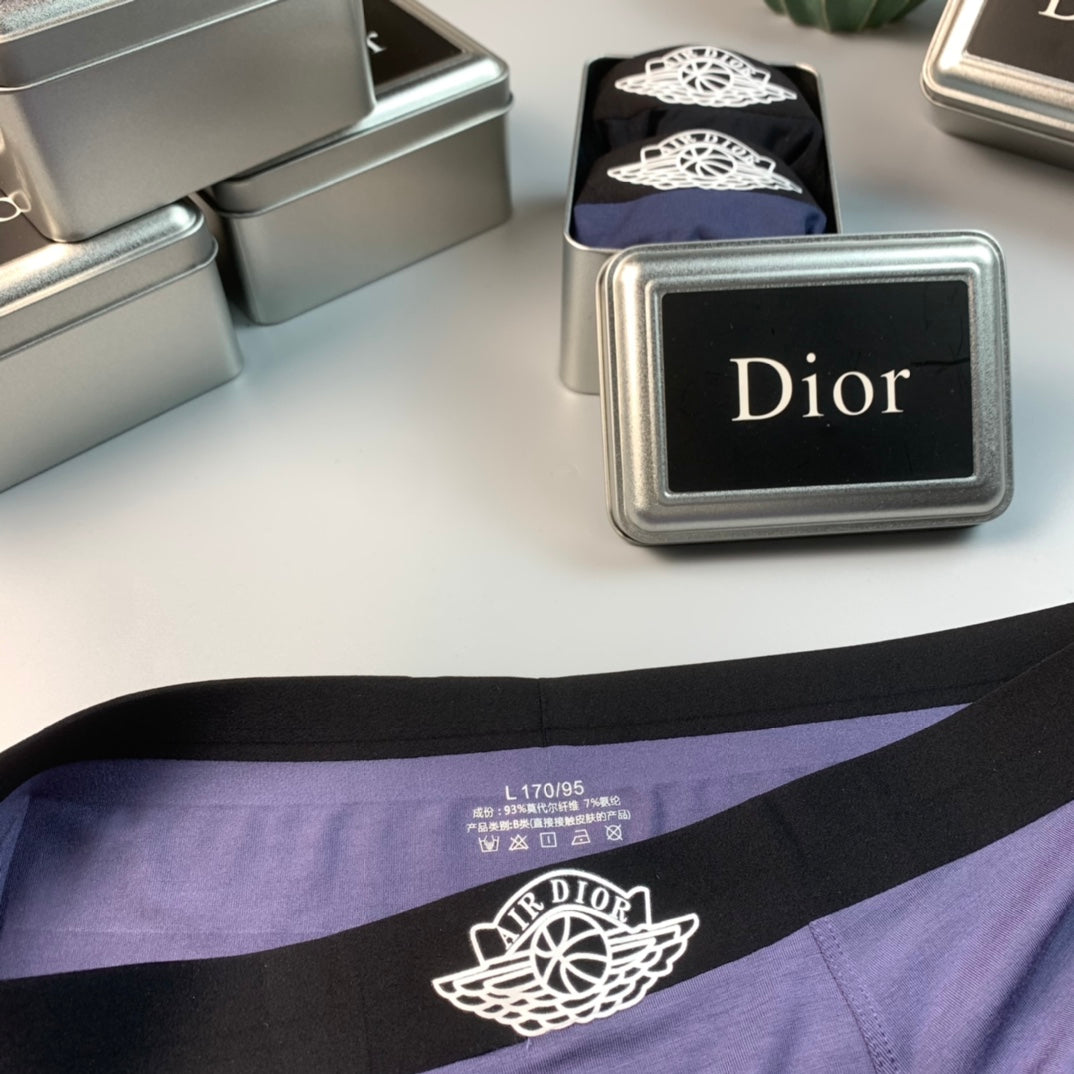 Dior Black Fine Waist Round Motif Boxer Briefs, image 7
