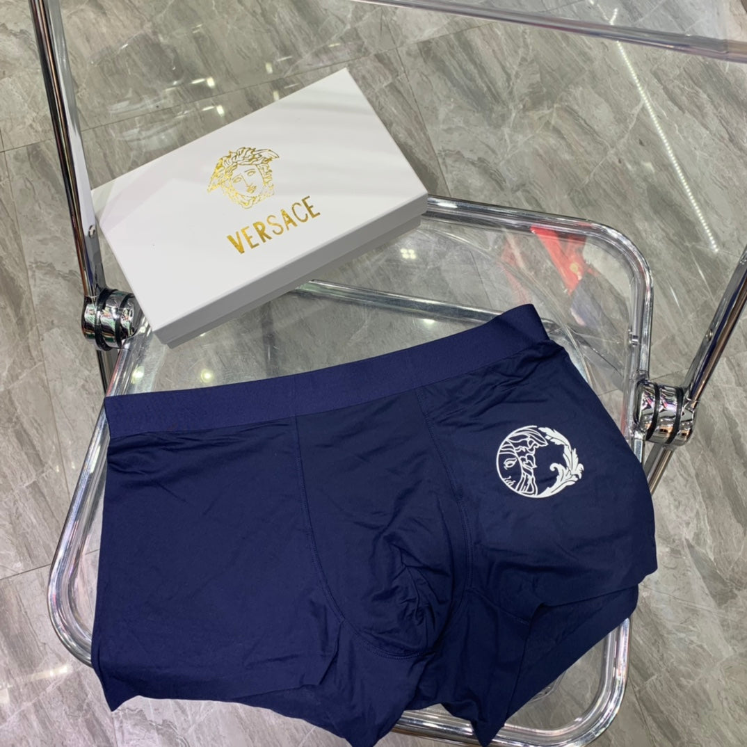 Versace Grey Small Round Dark Face Boxer Briefs, image 4