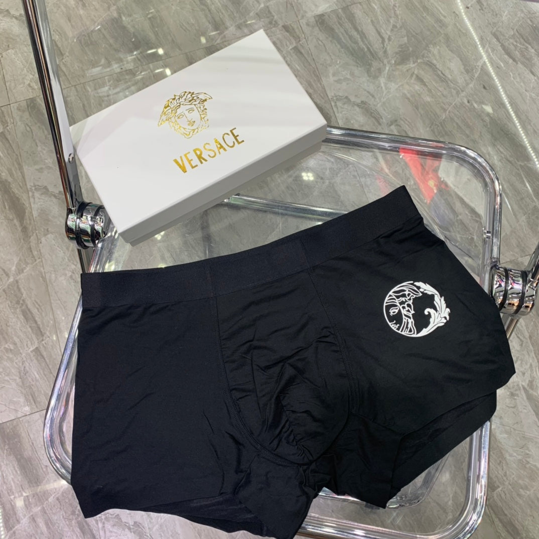 Versace Grey Small Round Dark Face Boxer Briefs, image 5