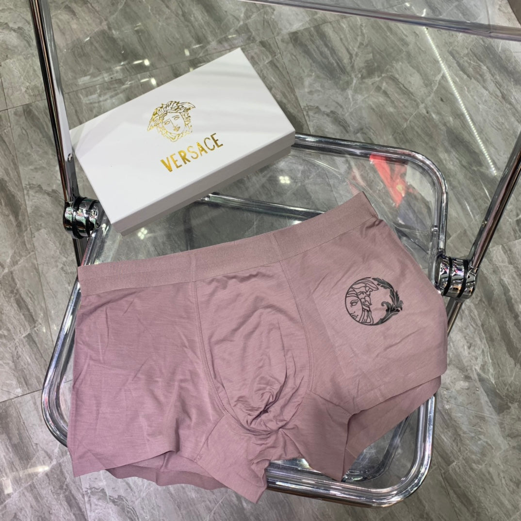 Versace Grey Small Round Dark Face Boxer Briefs, image 6