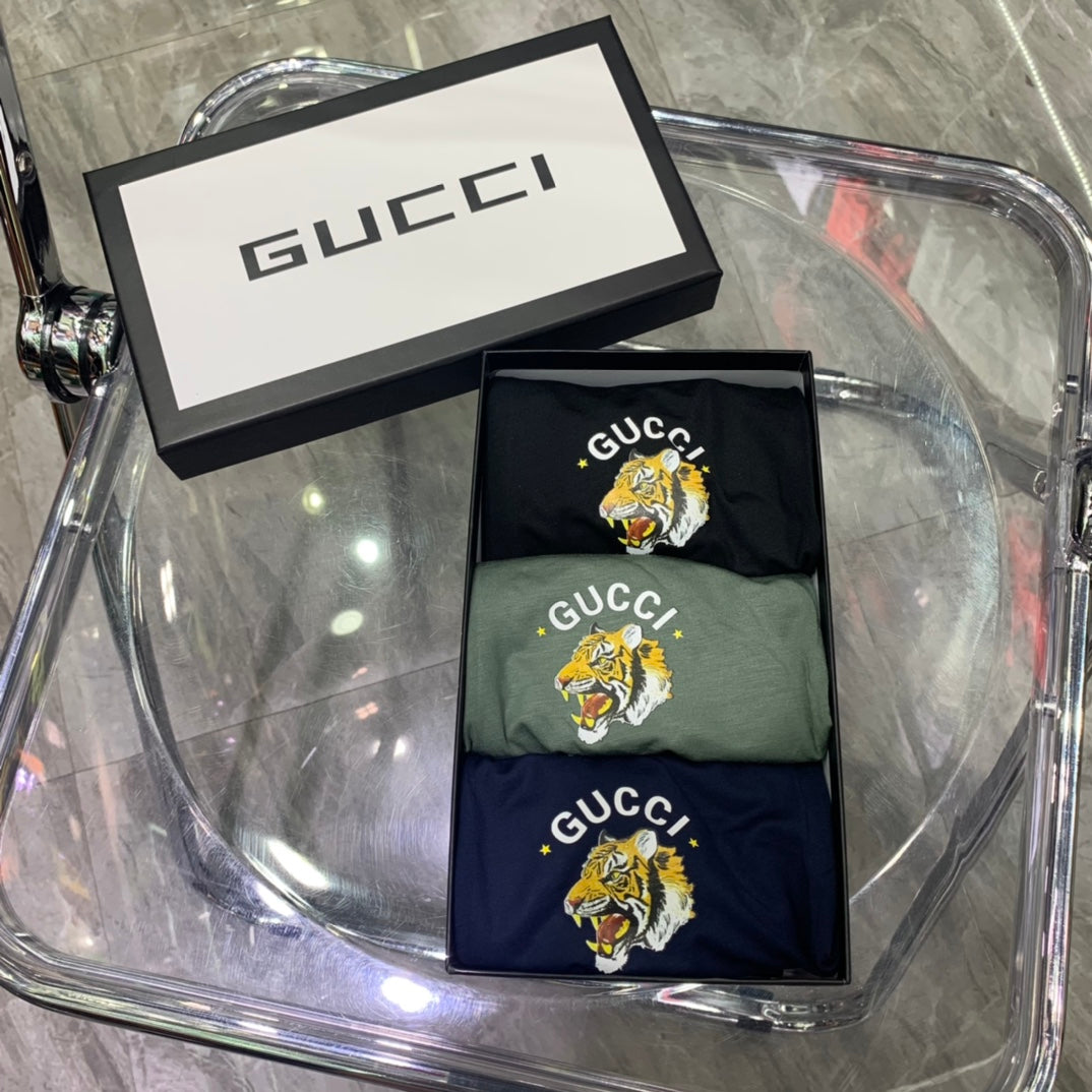 Gucci Green Gold Round Crest Boxer Briefs, image 7