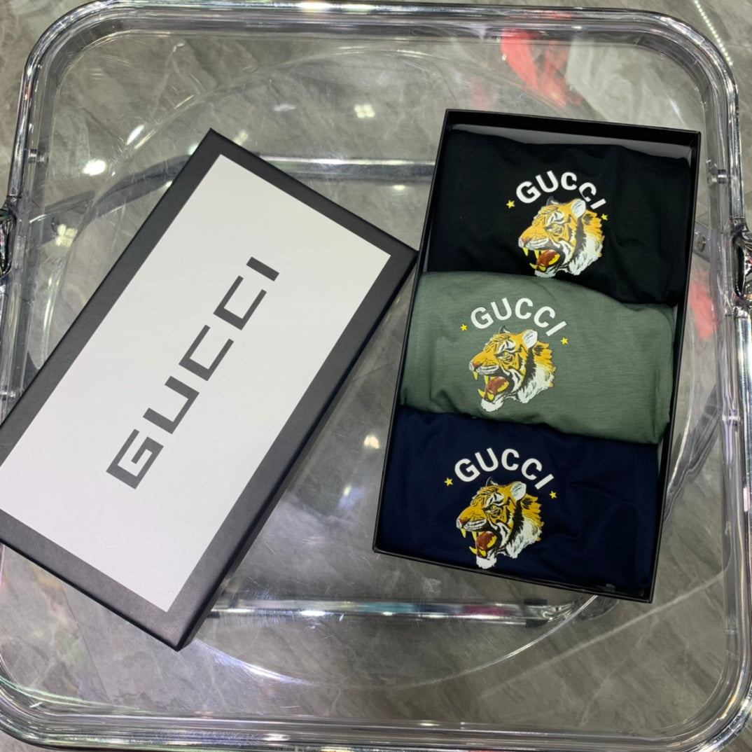 Gucci Green Gold Round Crest Boxer Briefs, image 9