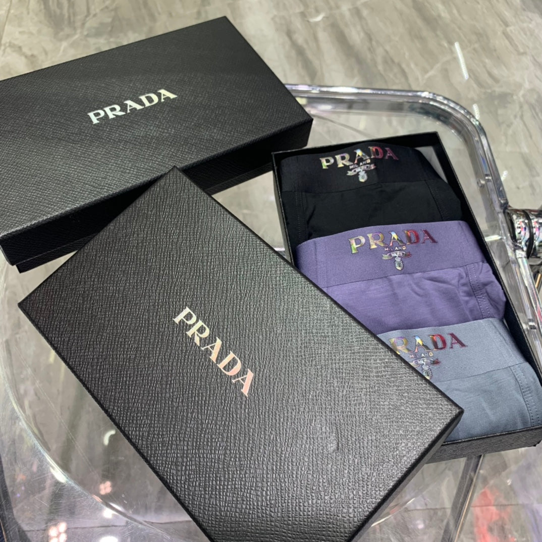 Prada Grey Small Tonal Waist Text Boxer Briefs, image 8