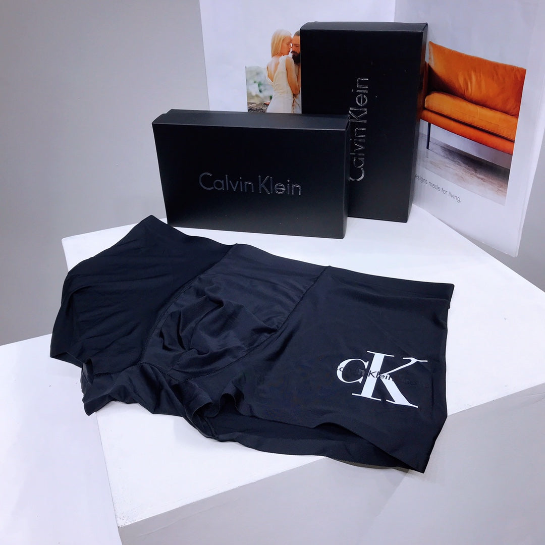 Calvin Klein Dark Blue Folded CK Letters Boxer Briefs, image 5