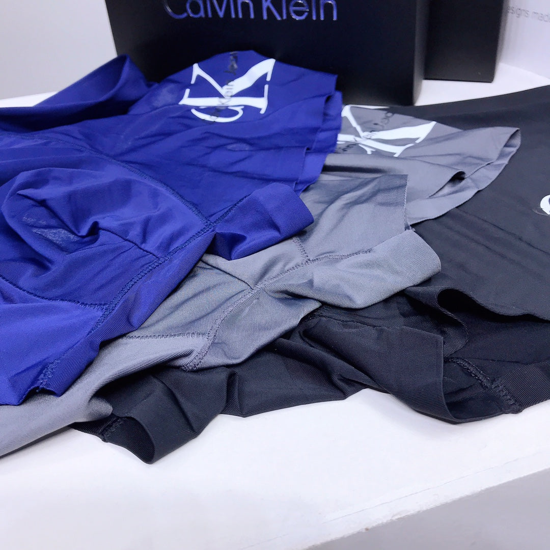 Calvin Klein Dark Blue Folded CK Letters Boxer Briefs, image 7