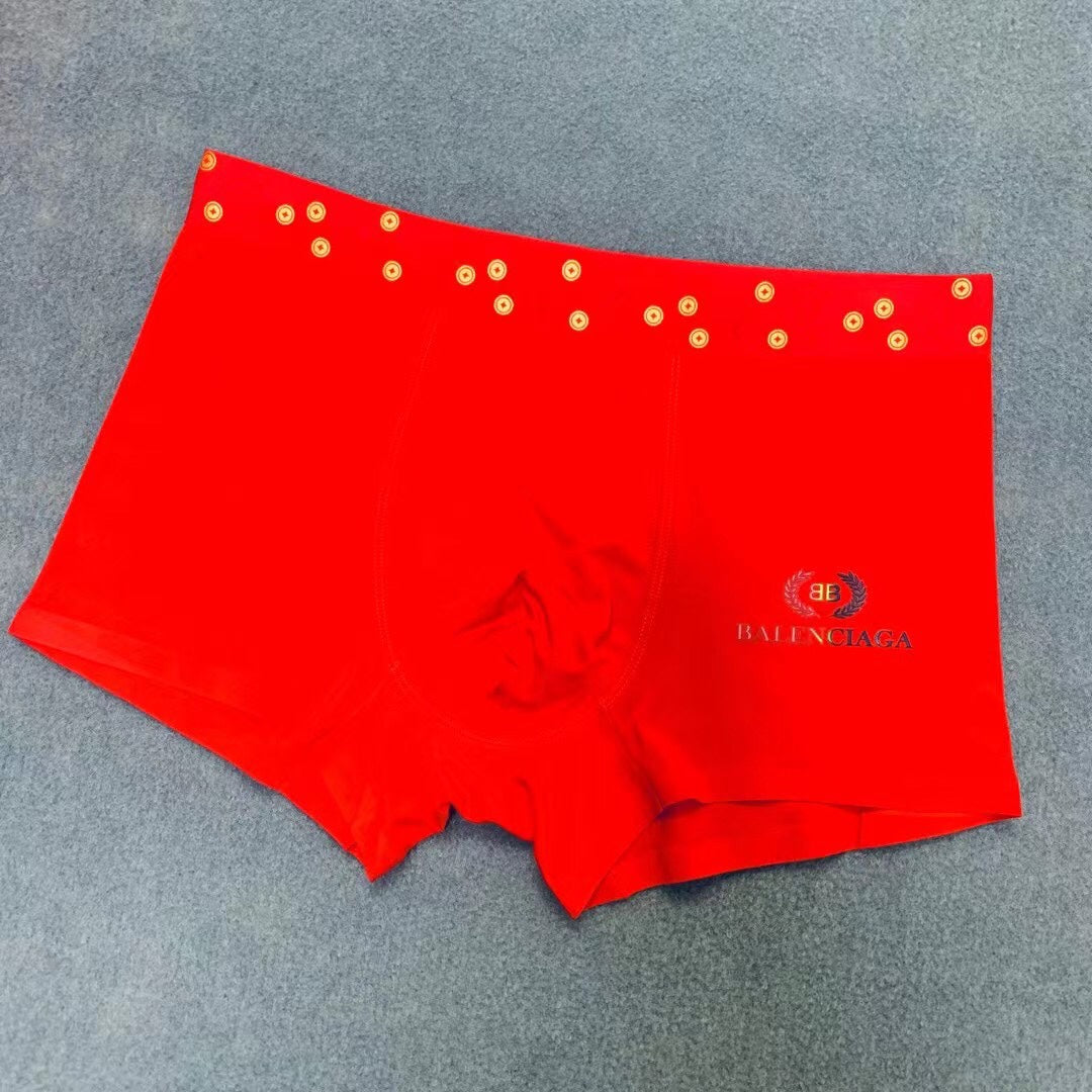 Balenciaga Red Gold Waist Small Motifs Boxer Briefs, image 8