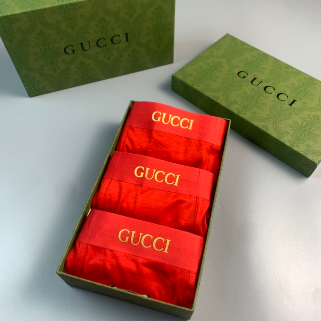 Gucci Red Large Front Crest Boxer Briefs, image 5