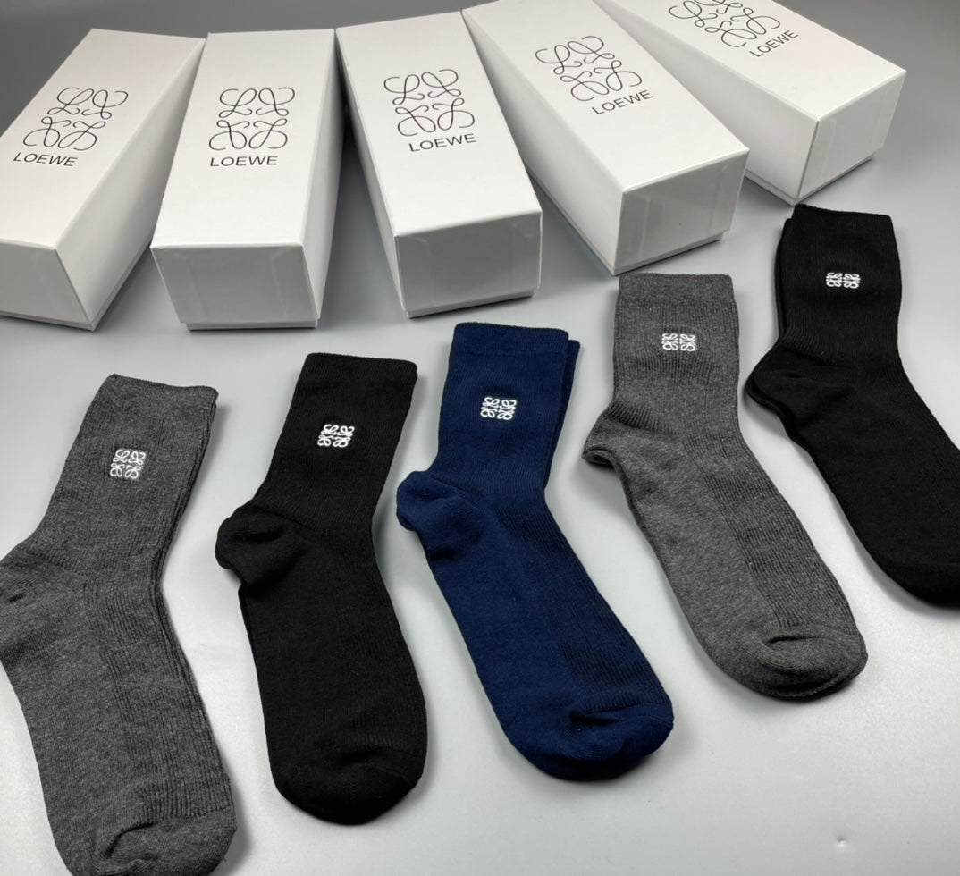 LOEWE Classic Neutral Crew Socks, gallery image 3