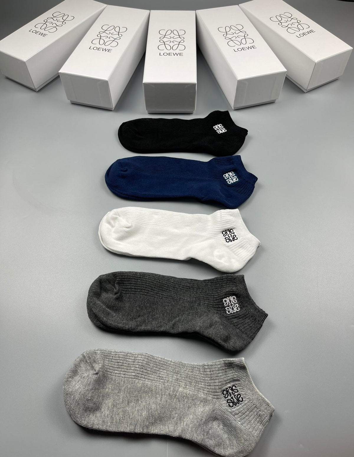LOEWE Low-Cut Small-Logo Socks, gallery image 7