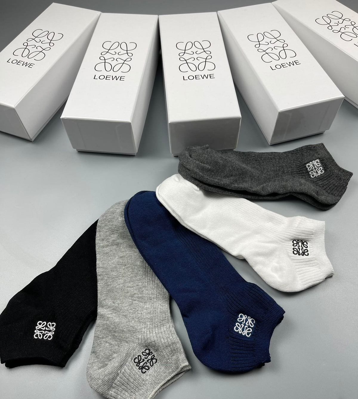 LOEWE Low-Cut Small-Logo Socks, gallery image 5