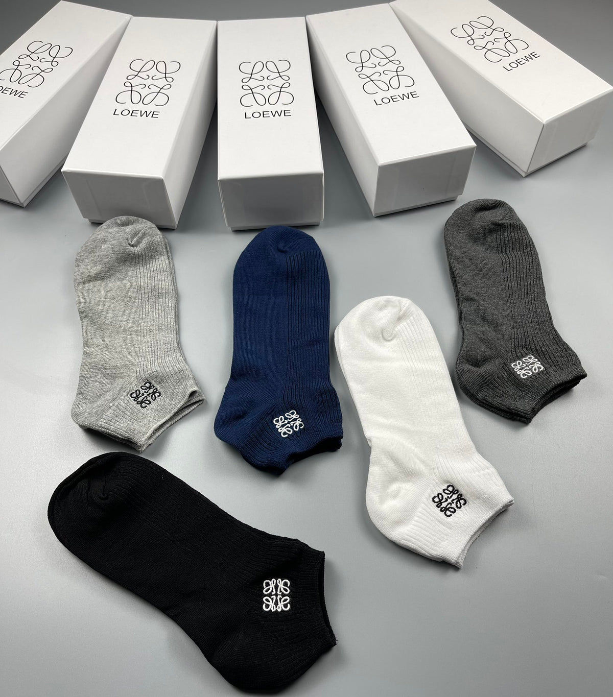 LOEWE Low-Cut Small-Logo Socks, gallery image 4