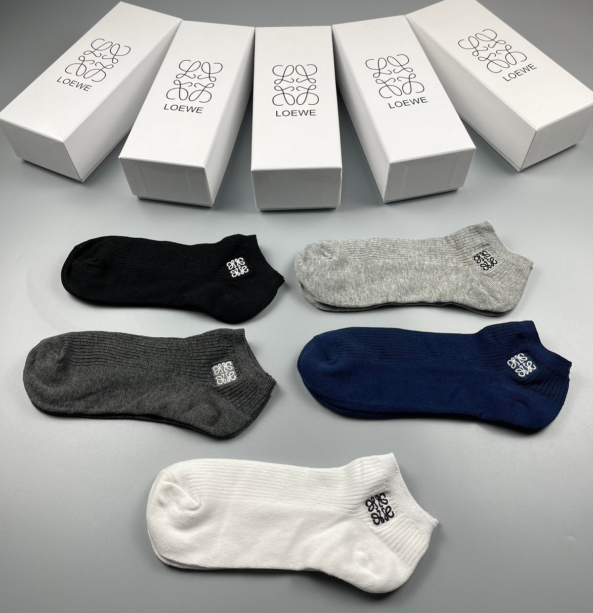 LOEWE Low-Cut Small-Logo Socks, gallery image 3