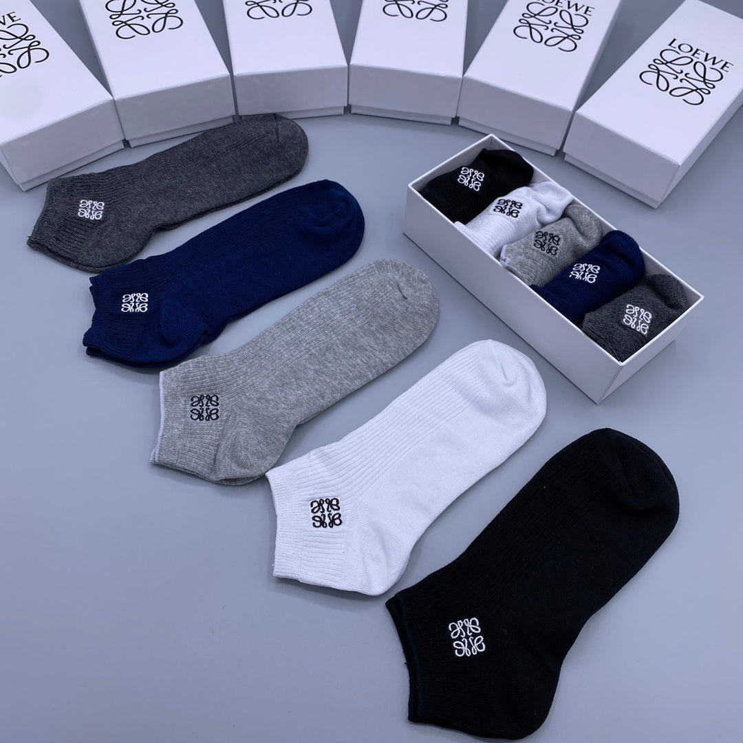 LOEWE Minimal Emblem No-Show Socks, gallery image 6