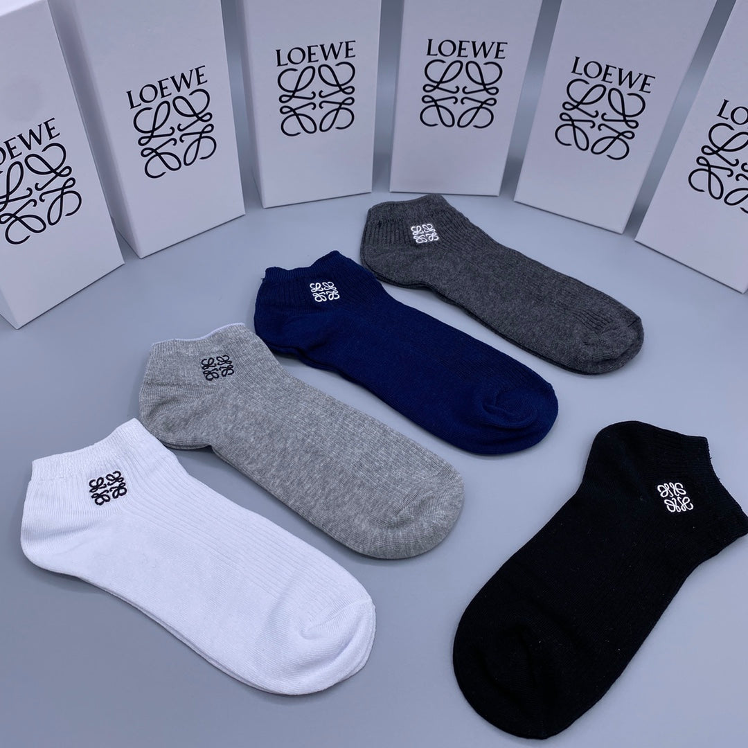 LOEWE Minimal Emblem No-Show Socks, gallery image 8