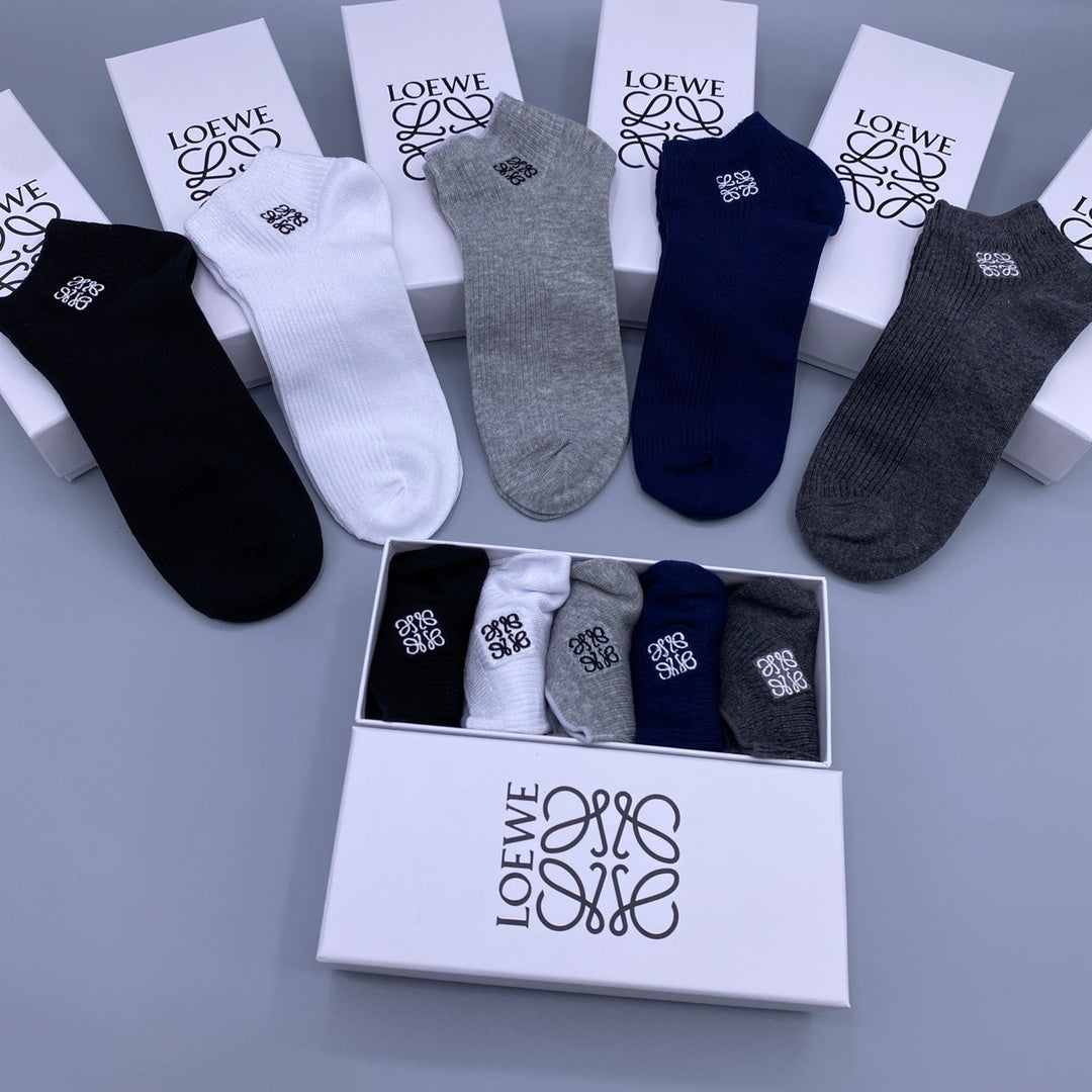 LOEWE Minimal Emblem No-Show Socks, gallery image 3