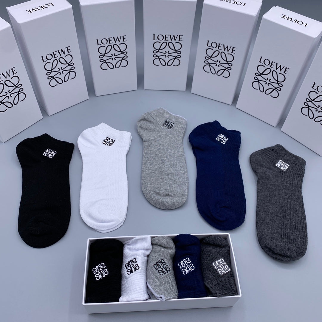 LOEWE Minimal Emblem No-Show Socks, gallery image 7