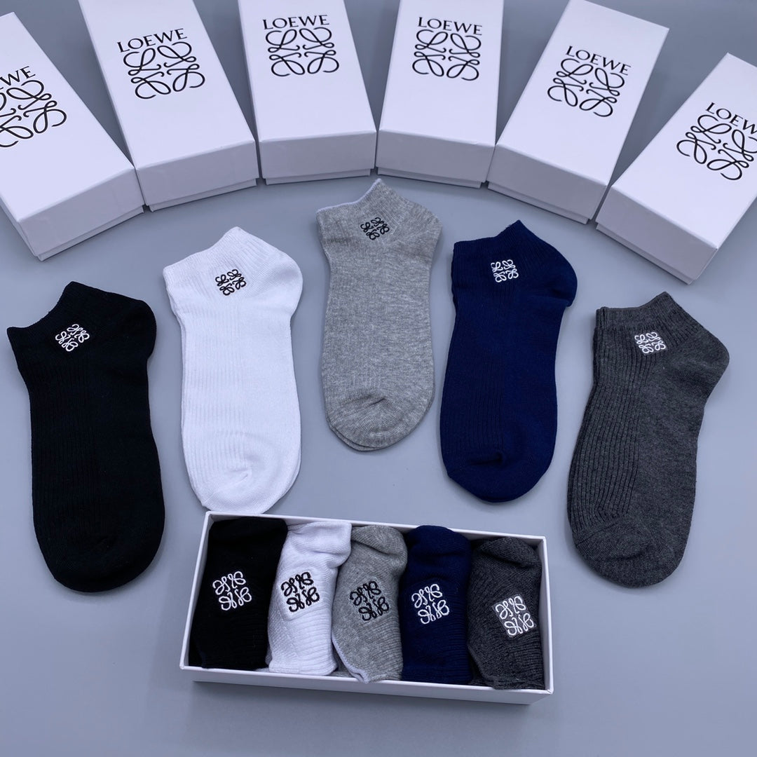 LOEWE Minimal Emblem No-Show Socks, gallery image 2