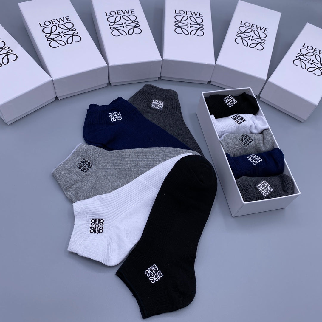 LOEWE Minimal Emblem No-Show Socks, gallery image 5
