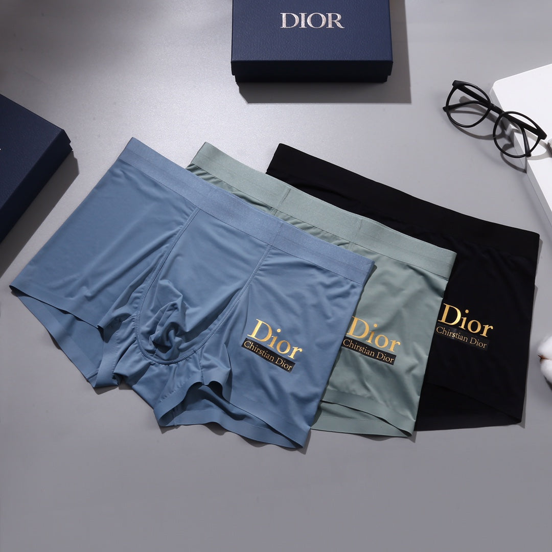 Dior Muted Shades Small Front Text Boxer Briefs, image 1