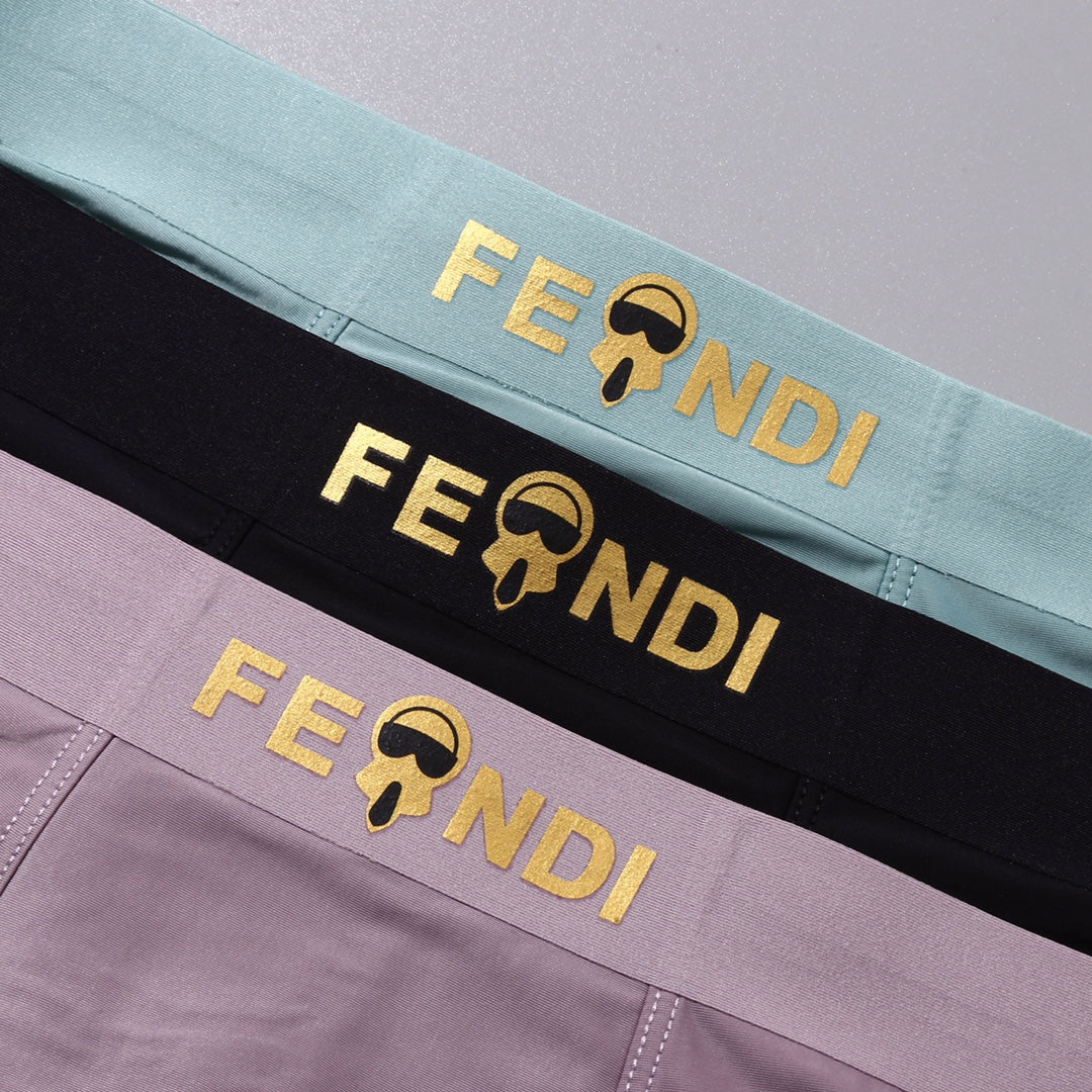 Fendi Plum Teal Dark Waist Wordmark Boxer Briefs, image 5
