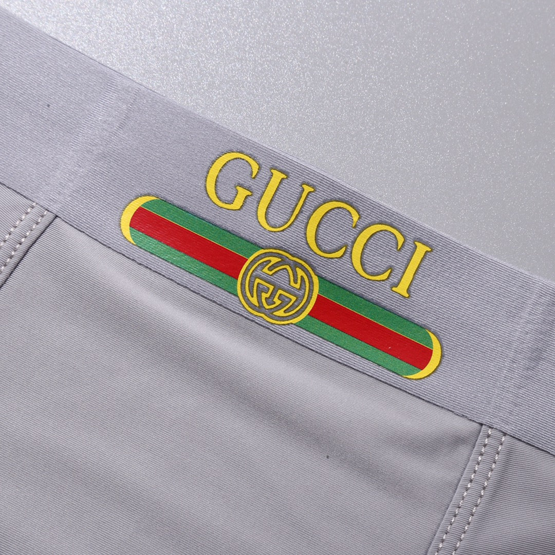 Gucci Grey White Gold Double Letter Boxer Briefs, image 8