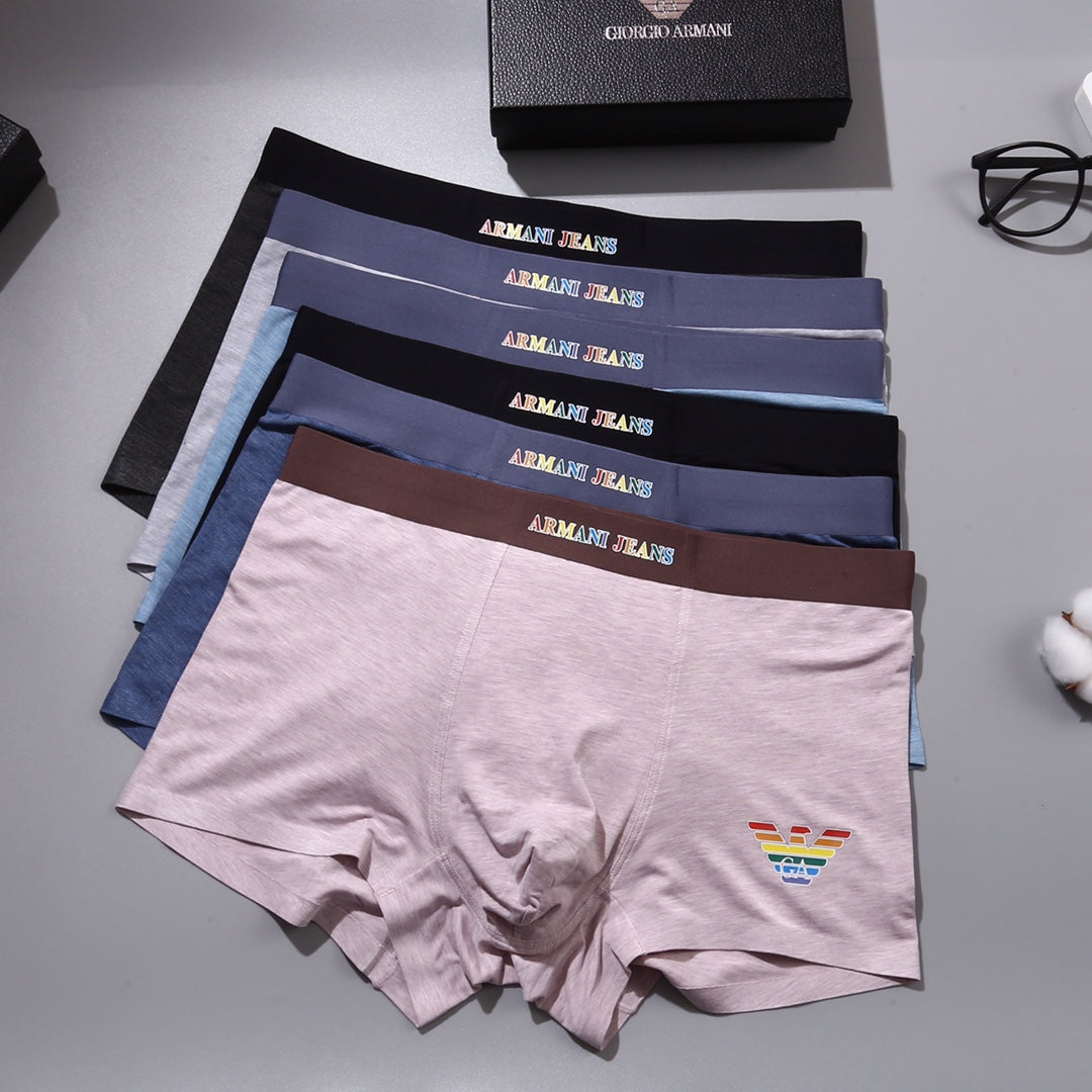 Armani Pastel Outlined Eagle Boxer Briefs, Box of 3, gallery image 1
