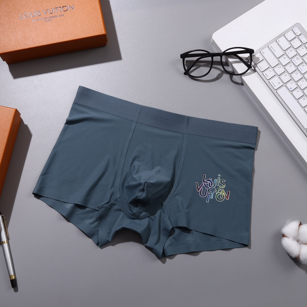 Louis Vuitton Lilac Blue Grey Small Round Crest Boxer Briefs, image 7