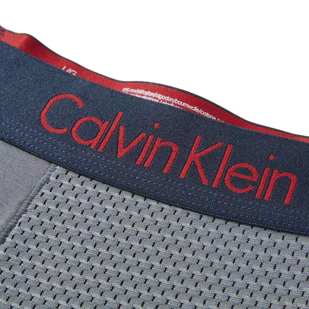 Calvin Klein Black Grey White Waist Edges Boxer Briefs, image 3