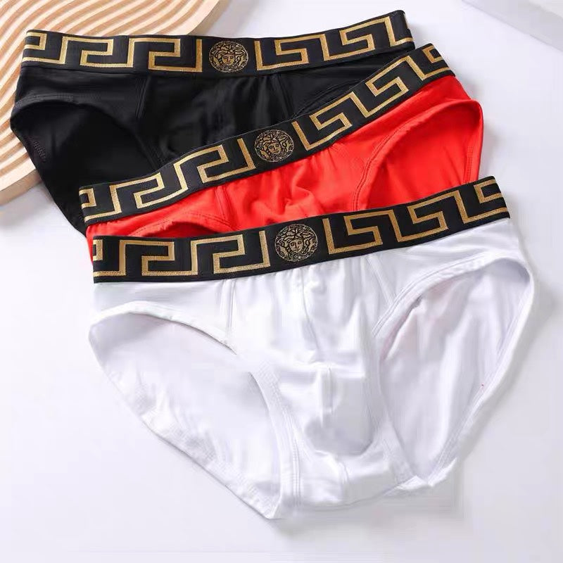 Versace Black Gold Greek Key Brief Women's Briefs, image 3