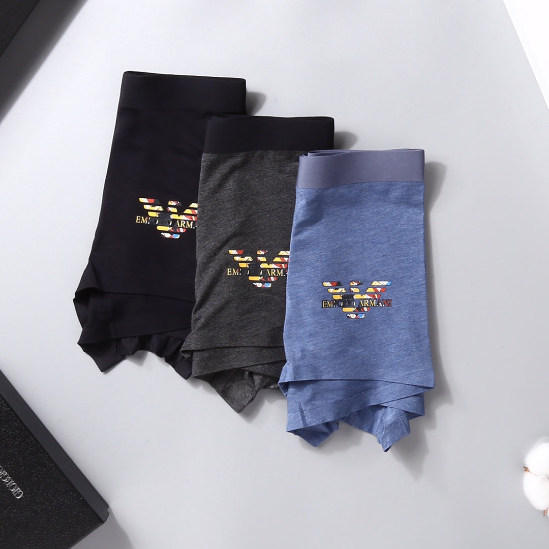 Armani Small Eagle Mixed-Colour Boxer Briefs, Box of 3, gallery image 3